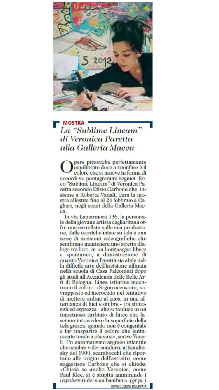 L'Unione Sarda, 5 febbraio 2017